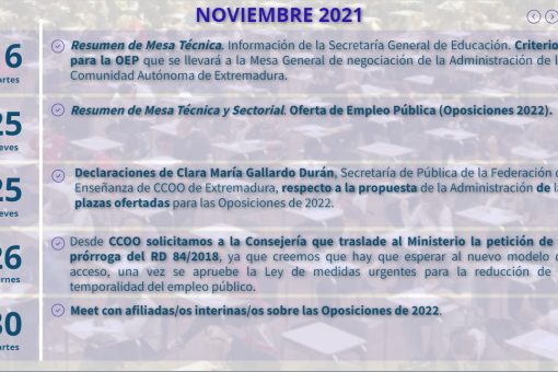 OPOSICIONES CUERPO DE MAESTROS E INSPECCIÓN EN EXTREMADURA 2022
