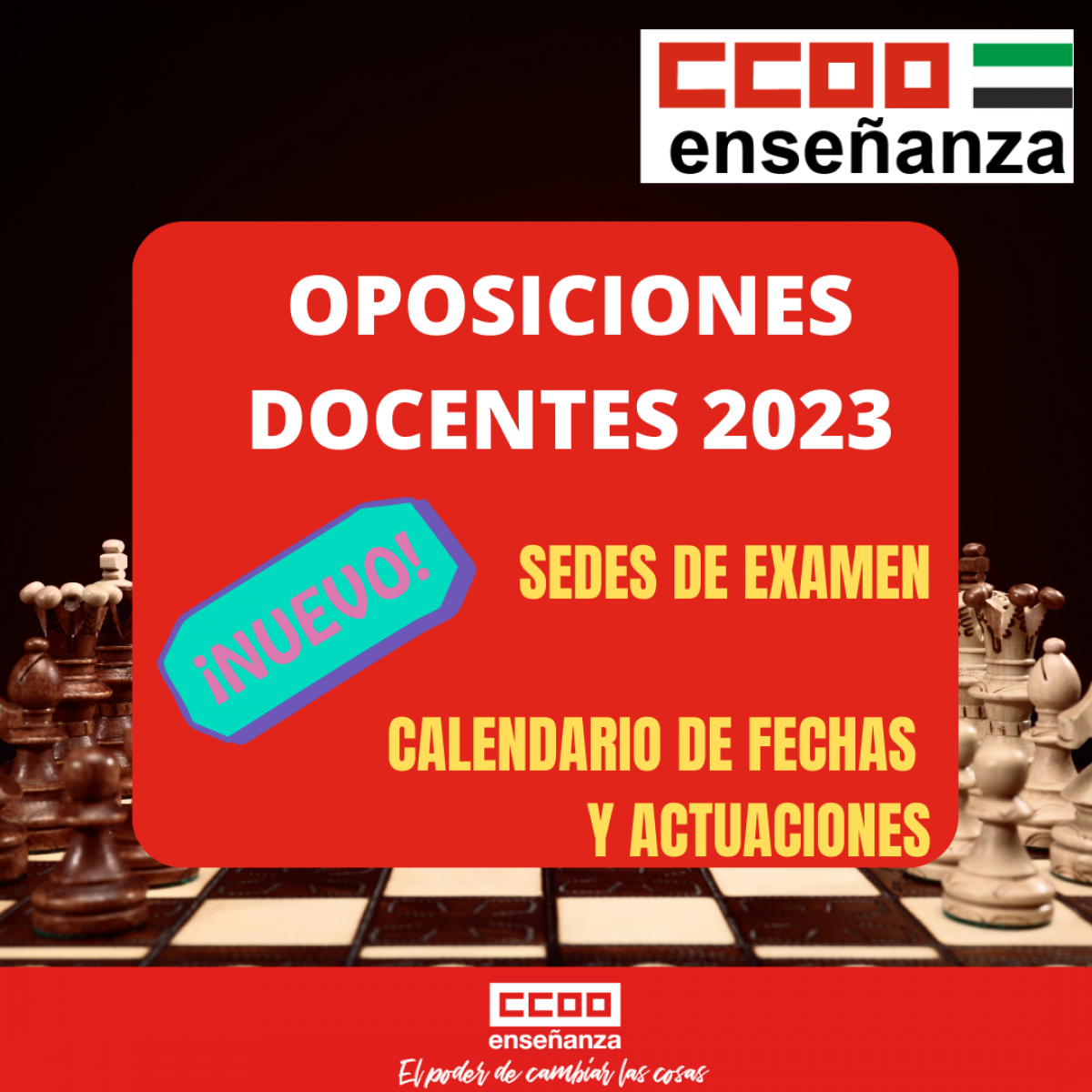 OPOSICIONES 2023: SEDES/ CALENDARIO DE FECHAS Y ACTUACIONES