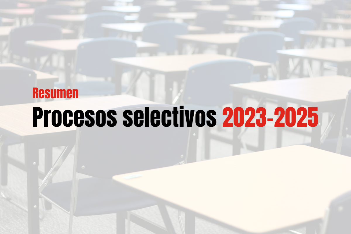 Consulta las plazas previstas para cada especialidad y el modelo de concurso oposición para 2023 y 2024 (TODAS LAS CCAA)